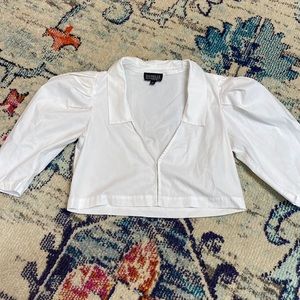 Danielle Bernstein/weworewhat white crop top